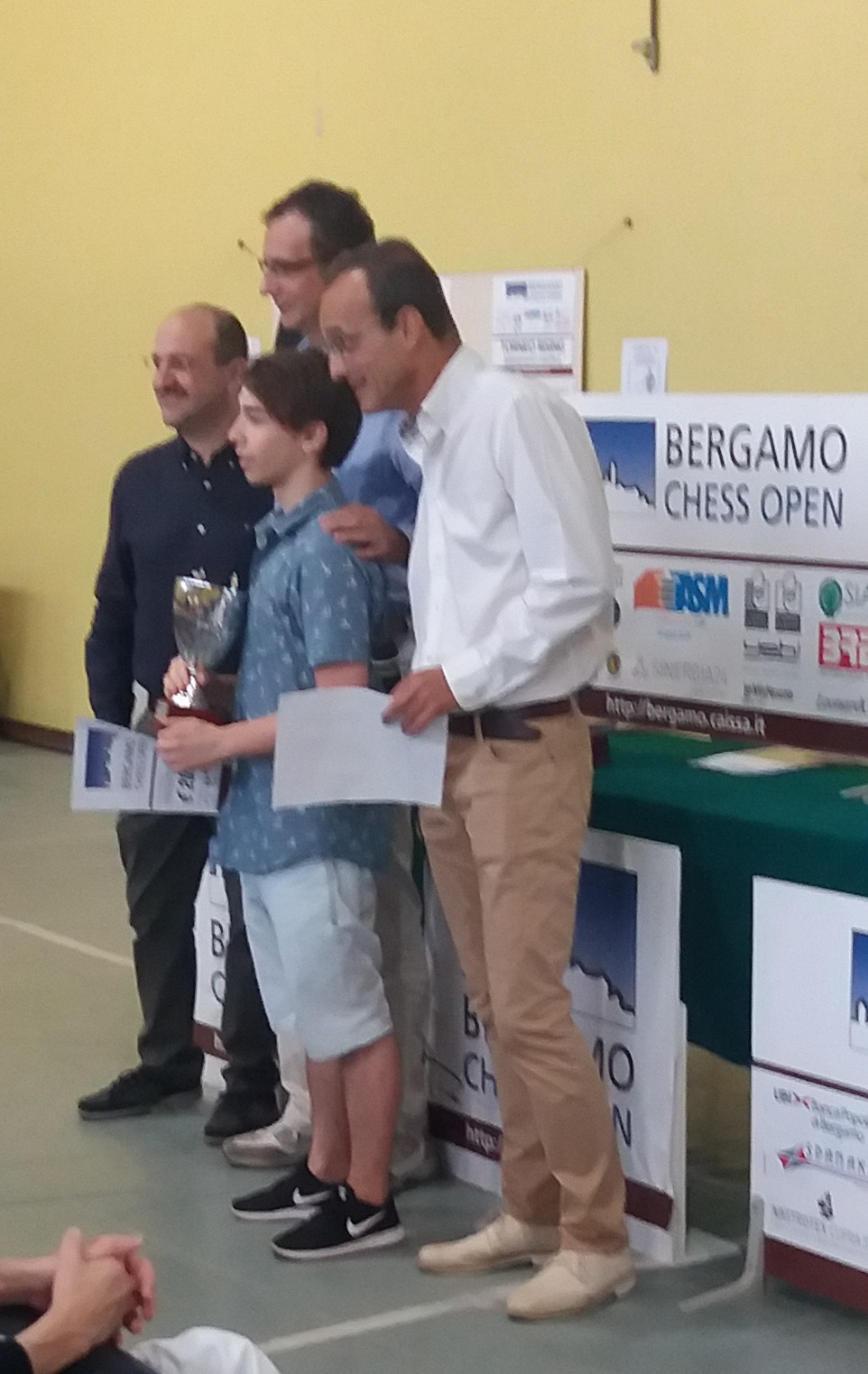 Enrico Zanotto alle Premiazioni