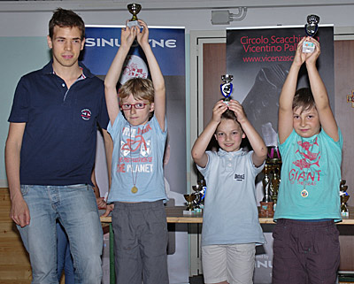 Scacchinquota 2014 - torneo B premiati