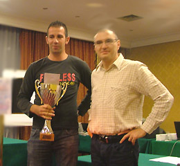 Andrea Del Monaco, vincitore del torneo A