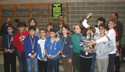 Le squadre qualificate delle Primarie; da sinistra: Zanella (3^), Pertile (2^) e Levis Plona (1^)