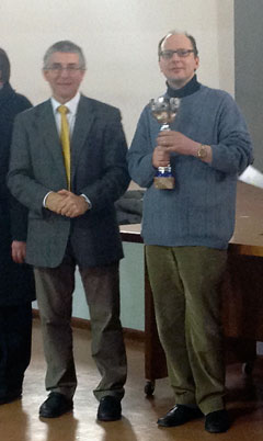 Enrico Danieli, imbattuto ma solo secondo nel torneo Open