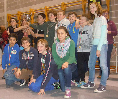 Le squadre di Gallio (3^ classificata), Mainardi (2^) e Prati (1^)