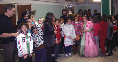 Scaccoriandolo 2013 - La scuola Pertile vince anche la coppa del torneo A