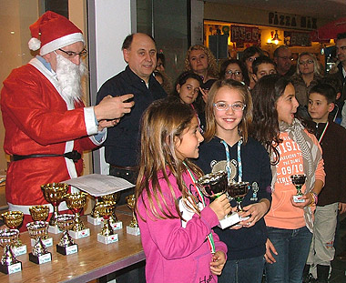 Le vincitrici del torneo A femminile di Scaccogatto 2011