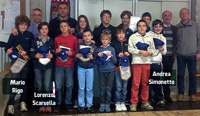 I giovani premiati del torneo A