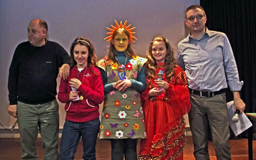 Scaccoriandolo 2014 - premiati torneo A femminile