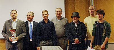 I premiati del torneo B; da sinistra a destra