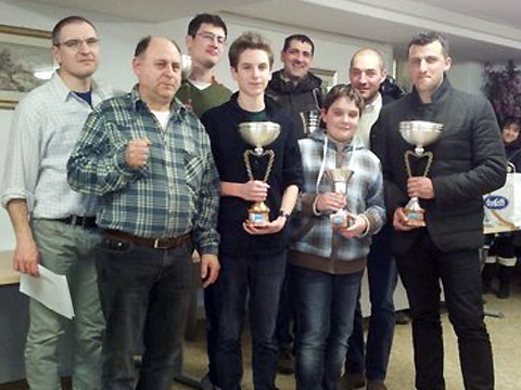 I premiati del torneo Open