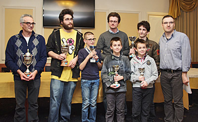 I premiati del torneo Open