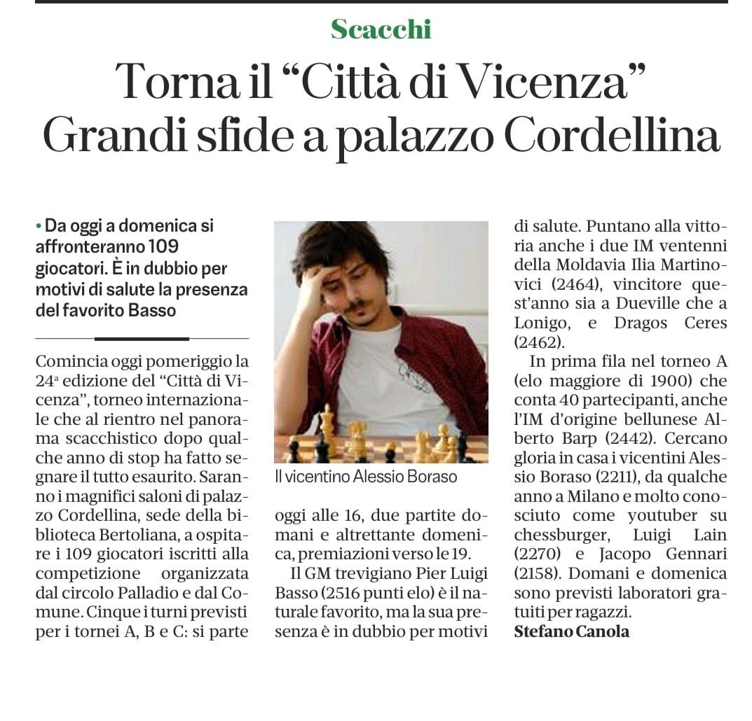 Articolo di giornale sul Circolo