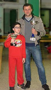 Andrea Gennari, terzo classificato, e Giorgio Pieropan, finalmente vincitore