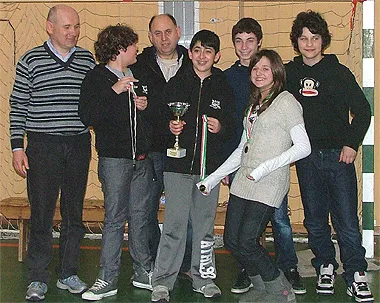La squadra della scuola G. G. Trissino di Vicenza