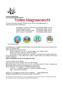 Bando del torneo Magnascacchi 2009