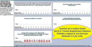 Firma per destinare  il 5 per mille al CSVP!