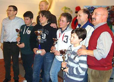 I premiati del torneo B